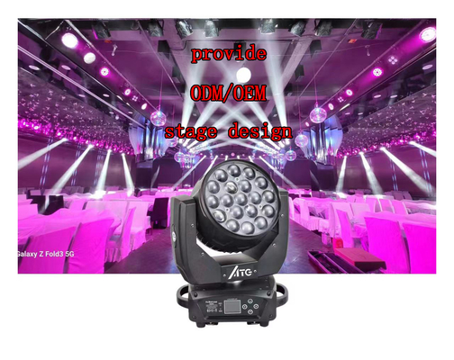 डिस्को पार्टी बार प्रकाश समाधान LitePro DLX लेआउट 19X15W RGBW चलती हेडलाइट्स